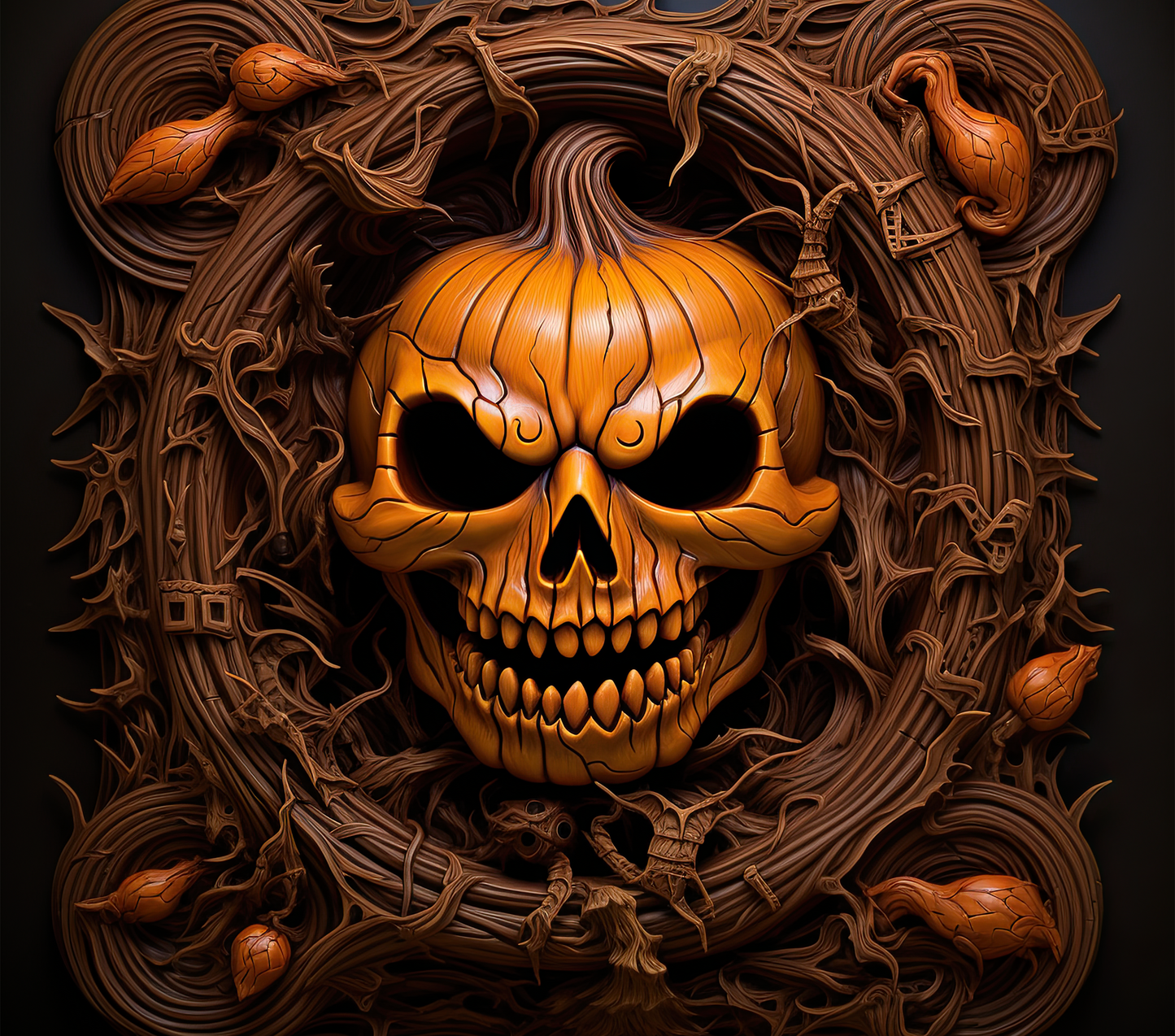 #093 Fall Skellington Cup Wrap