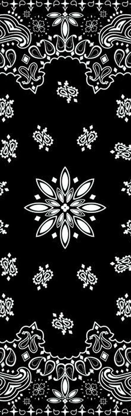 PW018 Black Bandana 3
