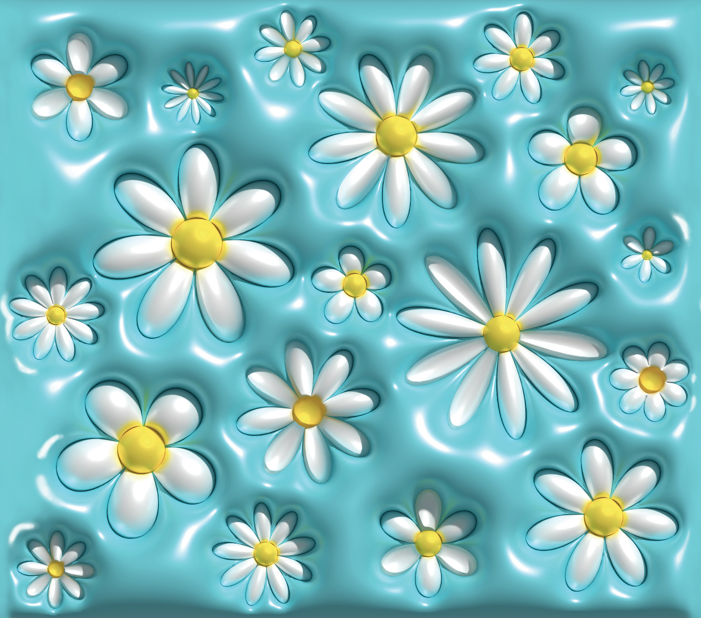 #025 Daisies 3D Cup Wrap