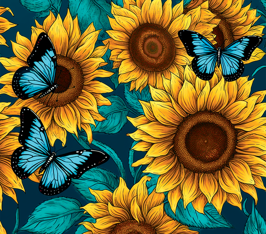 #023 Sunflowers and Butterflies Cup Wrap