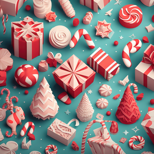 #107 Peppermint Sweets 3D Cup Wrap