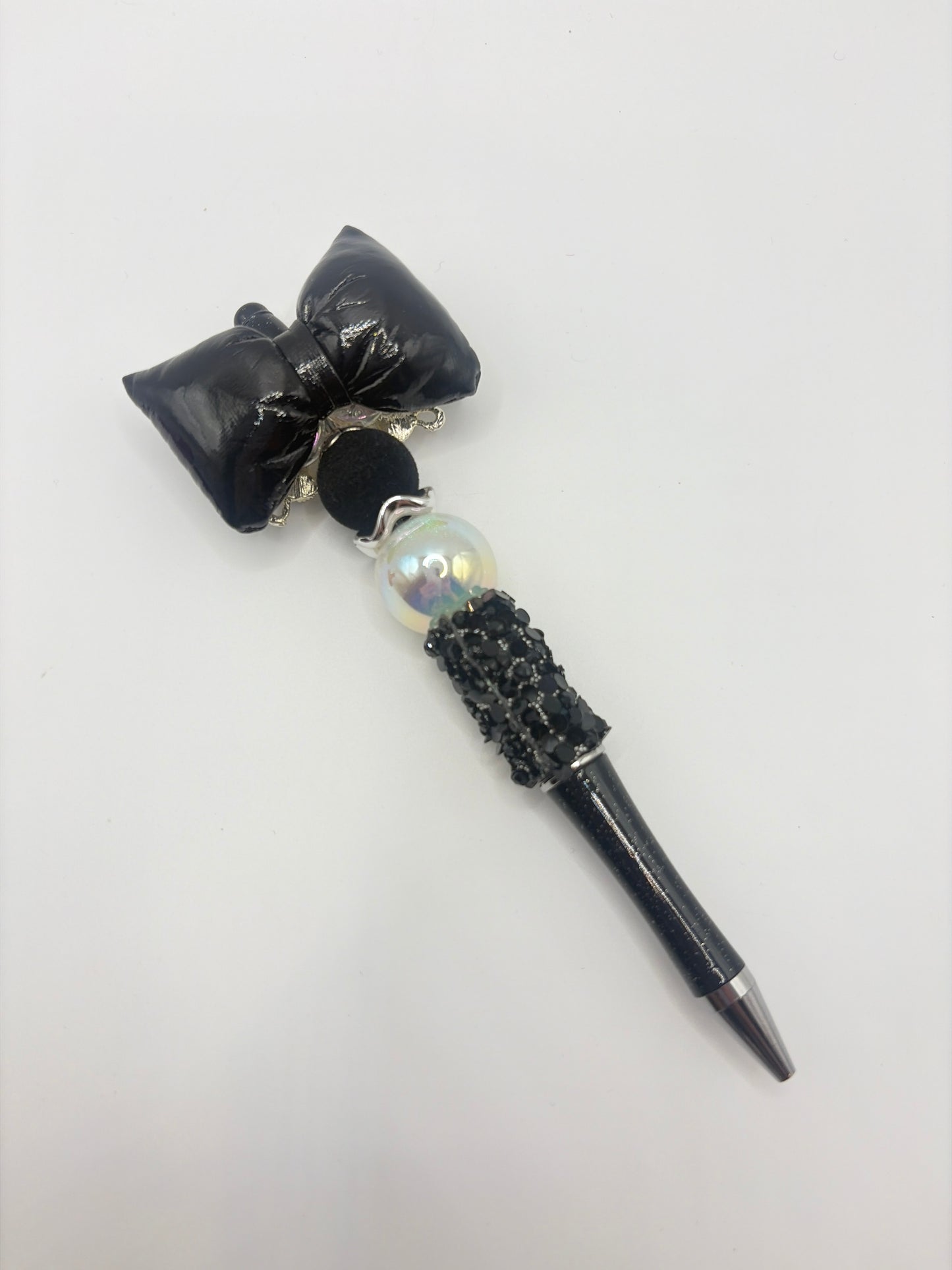 White Butterfly with Black bow