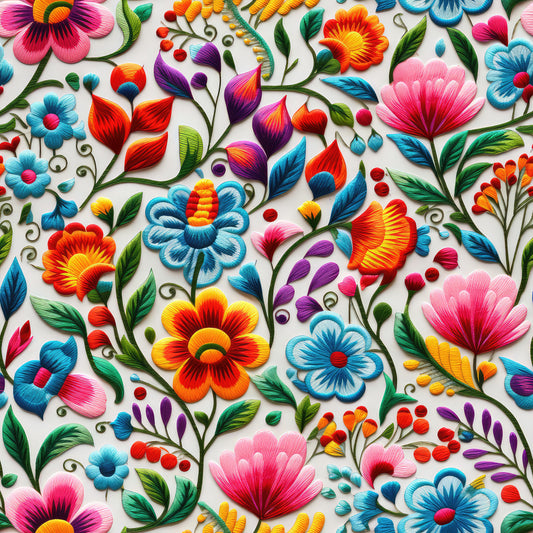 #029  Flower Embroidery