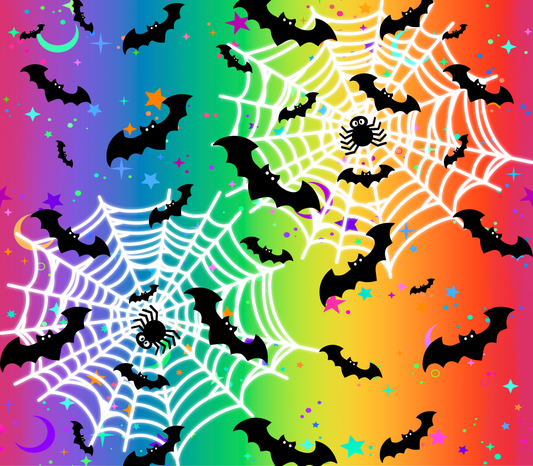 #056 Rainbow Webs N Bats  Cup Wrap