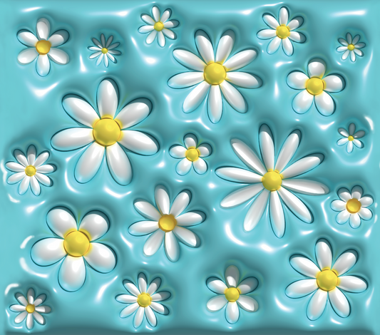 #025 Daisies  3D Cup Wrap