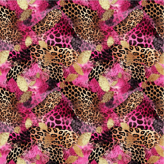 #004 Hot Pink Leopard